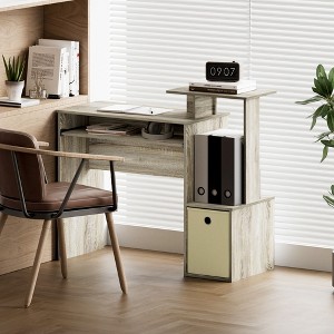 HOMLUX Computer Desk Laptop Table Writing Study Desk Home Office with Keyboard Tray & Open Shelf - 1 of 4