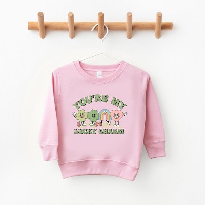 The Juniper Shop You're My Lucky Charm Clovers Toddler Graphic Sweatshirt