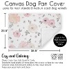Sweet Jojo Designs Dog Crate Bottom Tray Pan Cover 36in. Watercolor Floral Pink and Grey - 4 of 4
