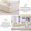 Modular Sectional Sofa Couches, 6 Seat Free Combination Sleeper Sofa Bed for Living Room Bedroom Apartment Office, Beige - 3 of 4