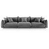 MINIMORE Modern Style 124.5"W Modular Chris 4Seater Sofa - 4 of 4