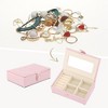 REGALWOVEN Women's Mini Modern Portable Faux Leather Jewelry Box - 2 of 4