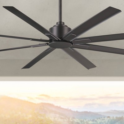 65" Smoked Iron 8-Blade Smart Ceiling Fan with Remote