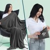 Couverture De Voyage Pavilia - Bleue, Compacte, Emballable Avec Sac - Idéale Camping, Rando, Avion