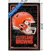 Trends International NFL Cleveland Browns - Neon Helmet 24 Framed Wall Poster Prints - 3 of 4