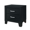 NicBex 2 Drawer Vertical Dresser for Bedroom,Storage Chest of Drawers with Metal Handles for Living Room,Entryway,Hallway,Black - 2 of 4
