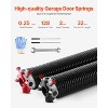 VEVOR Garage Door Torsion Springs, Pair of 0.25 x 2 x 32 in, 16000 Cycles, Electrophoresis Black Coated for Replacement, Garage Door Springs,Black - 3 of 4