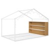 Twin/Full Size Metal House Bed Frame with Shelves and Lights - ModernLuxe - 4 of 4