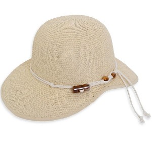 Magid Straw & Rope Acrylic Accent Garden Hat - 1 of 1