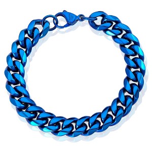Crucible Men's 12mm Curb Chain Stainless Steel Bracelet 8.5" - 1 of 4