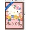 Trends International Hello Kitty and Friends: 24 Flowers - Hello Kitty Framed Wall Poster Prints - 3 of 4
