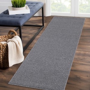 Area Rugs Living Room Machine Washable Modern Solid Accent Rug Low Pile Non-Slip Carpet for Dining Room Office - 1 of 4