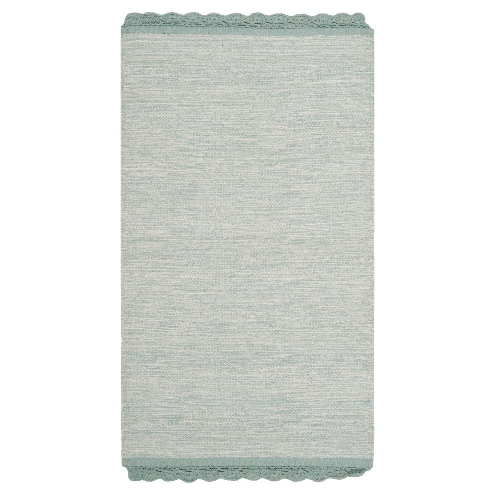 Light Blue Spacedye Design Woven Area Rug 5'x8' - Safavieh