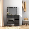 Vanity Desk, Makeup Vanity with Lights, Mirror, 3 Lighting Modes, Stool, 4 Drawers, Dressing Table Set for Bedroom - 4 of 4