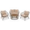 ONWITH Bohemia-inspired 4-Person Outdoor Seating Group With Removable Cushions - 4 of 4