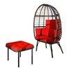 UPTIOT Wicker Outdoor Lounge Chair with Cushions - 3 of 4