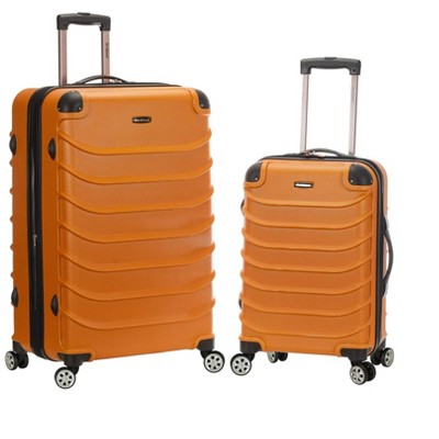 Rockland Speciale Hardside Expandable Spinner Luggage Orange 2-Piece Set (20/28)