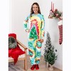 PATPAT Family Matching Christmas Pajamas, Tie Dye Pjs Sets with Snowman & Gingerbread, Includes Plaid Socks for Family - 2 of 4