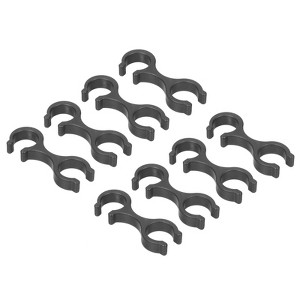 Unique Bargains Outdoor Hiking Camping Double Rod Connecting Trekking Pole Clips 8 Pcs - 1 of 4