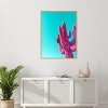 Amanti Art Magenta Pink Saguaro by Tom Windeknecht Canvas Wall Art Print Framed - 4 of 4
