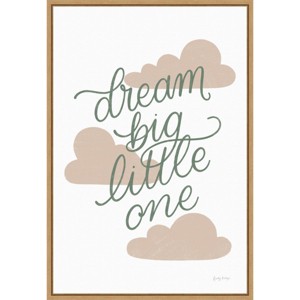 16" x 23" Boho Nursery IV by Becky Thorns Framed Canvas Wall Art Light Brown - Amanti Art: Modern Style, Sawtooth Back Mount - 1 of 4
