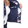 Women's Floral Bomber Jacket - White Mark - 3 of 3
