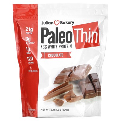 Julian Bakery Paleo Thin, Egg White Protein, Chocolate, 2.18 lbs (990 g)