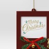 Christmas Wood Door "Merry Christmas" Ornament Red - Wondershop™ - 3 of 3