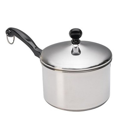 Farberware Classic Series 2qt Stainless Steel Double Boiler And Saucepan  With Lid Silver : Target