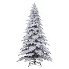 Haute Decor 7' Prelit Flocked Holland Snowy Fir Christmas Tree - 2 of 4