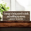 Slickblue Western Style Courage Quote Sign, 3.5x10 Rustic Pine Wall Décor, Multiple Colors - 2 of 3
