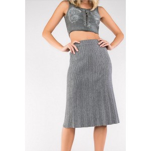 Women's Sweater Midi Skirt - POL - 1 of 2