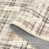 Modern Washable Area Rug Soft Non-Slip Stain-Resistant Farmhouse Tartan Plaid Carpet for Living Room Bedroom Nursery Office - 4 of 4