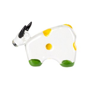 Roman Cotton Candy Bull with Black Horns Crystal Figurine - 2.25" - 1 of 4