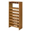 Vynxaria Oak 7-Tier Wine Rack, Elegant Storage Solution, Natural Finish - 4 of 4