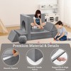 Kids Couch 12PCS Fold Out Toddler Couch with 2 balls, Modular Kids Couch for Playroom Creative Game Play Couch, Free DIY - 4 of 4