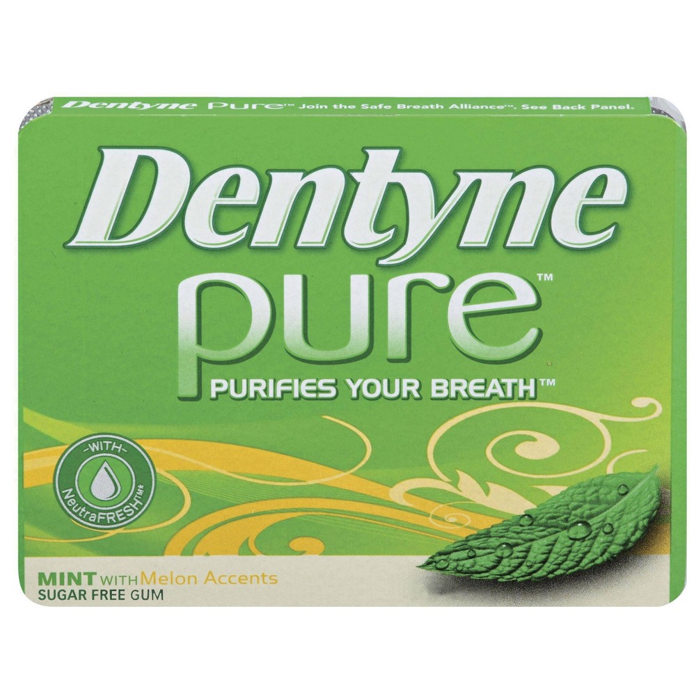 UPC 012546308052 Dentyne Pure, SugarFree Mint & Melon Gum, 9 Pcs