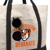 Sam Houston State Bearkats Arched School Name Canvas Tote Bag With External Pocket, Reusable Shoulder Bag for Shopping, School, Beach - 2 of 4