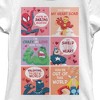 Girl's Marvel Avengers Cartoon Valentines T-Shirt - 2 of 4