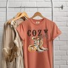Simply Sage Market Women's Coquette Fall Western Boots Short Sleeve Garment Dyed Tee - 3 of 4