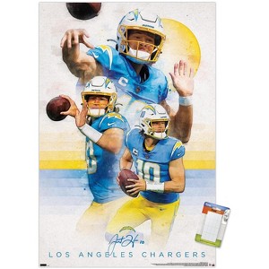 Trends International NFL Los Angeles Chargers - Justin Herbert 22 Unframed Wall Poster Prints - 1 of 4