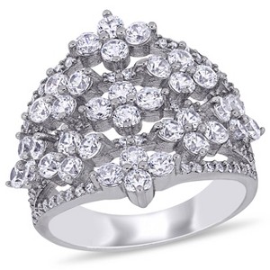 EVERLY JEWELRY | Sterling Silver 1 1/8 CT TGW Cubic Zirconia Fashion Ring - 1 of 4