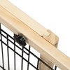 FURNIinspire Pet Crates and Houses,  Natural-finished Dog Fence, Indoor Safety Pet Fence for Doorways or Stairs, Adjustable, Brown, 71"*17.72"*21.06" - 4 of 4