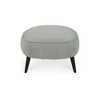 Signature Design by Ashley Contemporary Hollyann Oversized Accent Ottoman Chenille Gray - 4 of 4