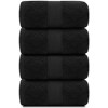 White Classic Luxury 100% Cotton Bath Towels Set of 4 - 27x54" - 2 of 4