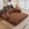 78.8" Compression Sofa,Convertible Floor Sofa Bed-with Pillow Back Support Armrest, Comfy Futon Couch Sleeper Bed, for Living Room, Bedroom - 3 of 4