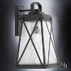Urban Ambiance Luxury English Country Outdoor Wall Light,  19-1/4"H x 10-1/2"W,  Midnight Black, UHP1055 - 3 of 4
