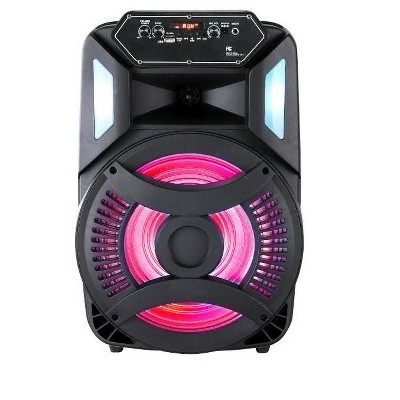 MPM 12'' Bluetooth Speaker with Microphone/Aux input - RGB lighting - 1500mAh battery built in battery - 8W Amplifier RMS