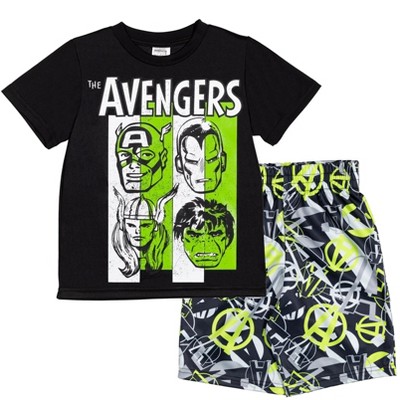 Marvel Avengers Little Boys Graphic T-Shirt & Shorts 5-6