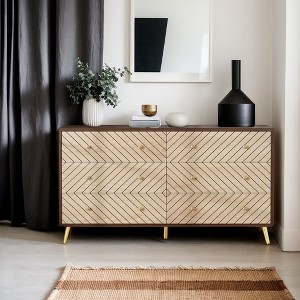 Hommoo 47 Inches Long 6 Drawer Double Dresser - 1 of 4